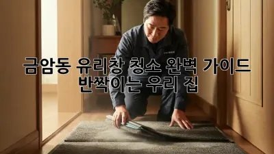 ✨ 금암동 유리창 청소 완벽 가이드: 반짝이는 우리 집 ✨